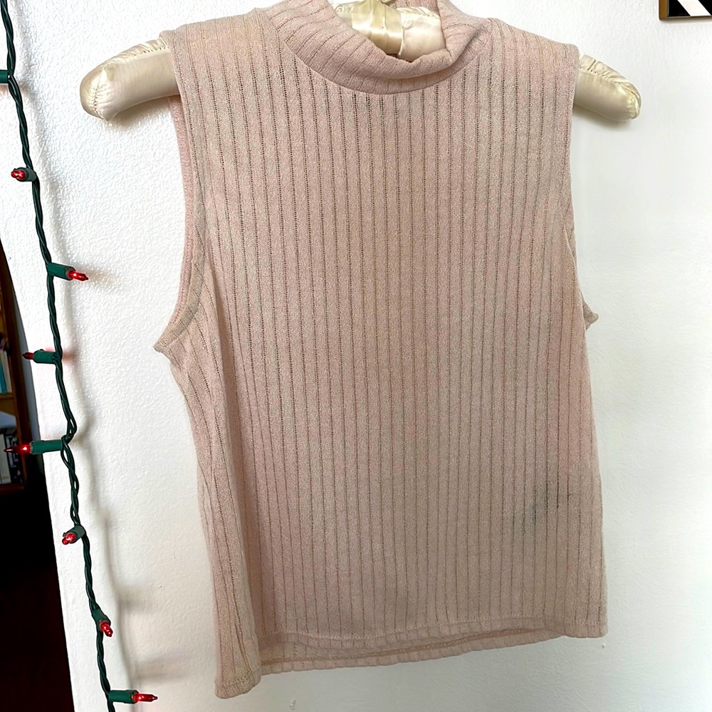 Divide H&M Cropped Tank Turtleneck